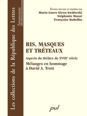 cover image of Ris, masques et tréteaux
